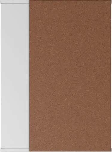 Шкаф-зеркало Айсберг Норма 1-50 L белый DA1601HZ