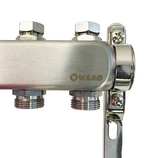 Группа коллекторная без расходомеров 6 отводов 1"в/в x ¾"ек WAAG WG.588.0606