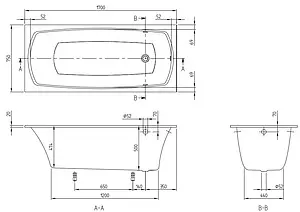 Ванна квариловая Villeroy&Boch My Art 170x75 альпийский белый UBQ170MYA2V-01 Ванна квариловая Villeroy&Boch My Art 170x75 альпийский белый UBQ170MYA2V-01, 2