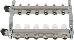 Группа коллекторная с расходомерами 6 отводов 1&quot;в/в x ¾&quot;ек Uni-fitt 450I4306, 5