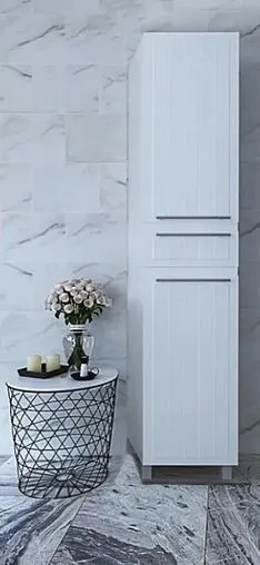 Шкаф-пенал напольный с бельевой корзиной Milardo Magellan белый MAG4000M97 Шкаф-пенал напольный с бельевой корзиной Milardo Magellan белый MAG4000M97