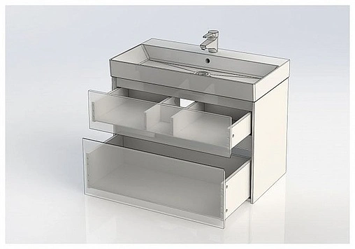 Тумба под умывальник Aquanet Бруклин 85 белый 00203960 Тумба под умывальник Aquanet Бруклин 85 белый 00203960