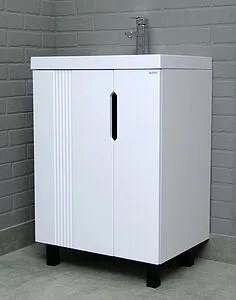 Тумба-умывальник напольная Айсберг Марта 60 белый DA3501T+4670142930044, 5