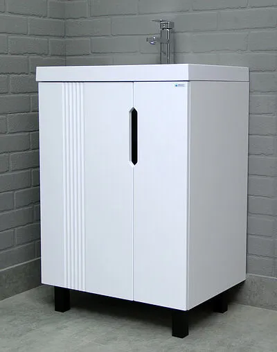 Тумба-умывальник напольный Айсберг Марта 60 белый DA3501T+4670142930044