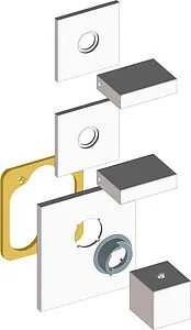 Термостат для 2 потребителей Bossini Rectangular хром Z033203.030, 5
