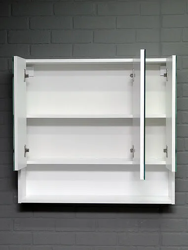Шкаф-зеркало Айсберг Ева 80 белый DA5923HZ