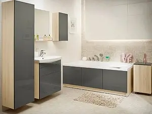 Тумба-умывальник Cersanit Smart 60 серый/ясень B-SU-SMA-CO60/Gr+, 4