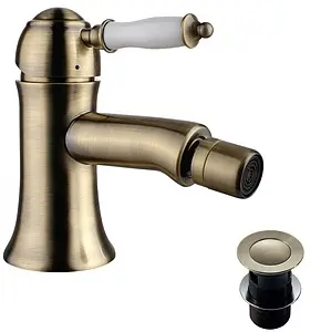 Смеситель для биде Lemark Villa бронза/белый LM4808B Смеситель для биде Lemark Villa бронза/белый LM4808B, 1