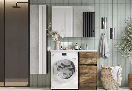 Тумба под умывальник напольная без фасада Aquaton Лондри 40 дуб рустикальный 1A267001LHDR0