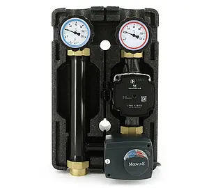 Насосный модуль с 3-х ходовым смесительным клапаном и сервоприводом 1"в х 1"в Uni-Fitt 493H2500 с насосом Grundfos UPM3 Hybrid 25-70 180 Насосный модуль с 3-х ходовым смесительным клапаном и сервоприводом 1"в х 1"в Uni-Fitt 493H2500 с насосом Grundfos UPM3 Hybrid 25-70 180, 1