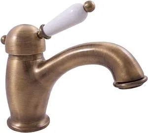 Смеситель для раковины Rav Slezak Labe бронза/белый L526.5SM Смеситель для раковины Rav Slezak Labe бронза/белый L526.5SM, 1
