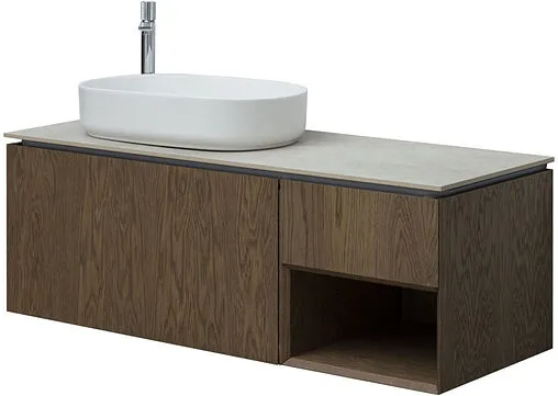 Тумба-умывальник подвесная Allen Brau Infinity 120 L дуб 1.21006.NO+