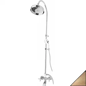 Душевая система со смесителем для ванны Cezares Nostalgia бронза/белый NOSTALGIA-CVD-02 Душевая система со смесителем для ванны Cezares Nostalgia бронза/белый NOSTALGIA-CVD-02, 1