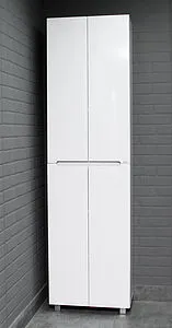 Шкаф-пенал напольный Айсберг Аура 55 белый DA2501P, 3