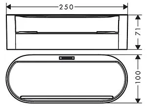 Контейнер для хранения глубокий Hansgrohe WallStoris белый матовый 27912700, 2