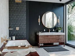 Смеситель для душа скрытого монтажа Hansgrohe Metropol шлифованный чёрный хром 32565340 Смеситель для душа скрытого монтажа Hansgrohe Metropol шлифованный чёрный хром 32565340, 4