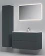 Тумба-умывальник подвесная Am.Pm Spirit 2.0 100 графит M70AFHX1002GM+M70AWCC1002WG