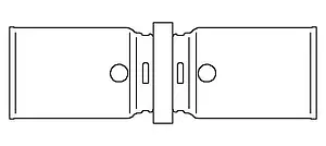 Муфта пресс соединительная 26мм Oventrop Cofit P 1512546 Муфта пресс соединительная 26мм Oventrop Cofit P 1512546, 2