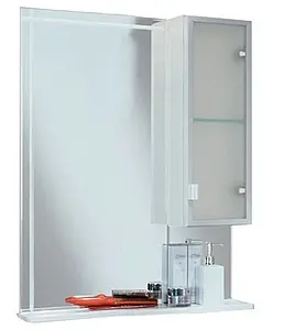Шкаф-зеркало Aquaton Альтаир 65 R белый 1A100002AR01R, 1