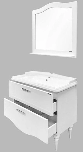 Тумба-умывальник напольная Comforty Монако 100 белый 00004136346CF Тумба-умывальник напольная Comforty Монако 100 белый 00004136346CF
