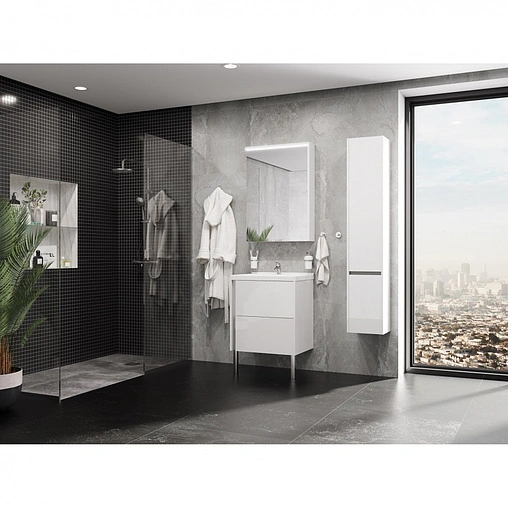 Тумба под умывальник подвесная Aquaton Стоун 60 белый 1A231401SX010