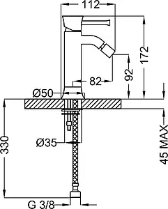 Смеситель для биде Cezares Positano хром POSITANO-BSM1-01-W0 Смеситель для биде Cezares Positano хром POSITANO-BSM1-01-W0, 2