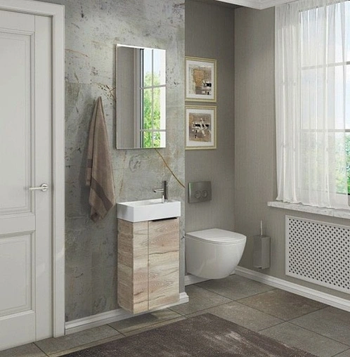 Зеркало Comforty Асти 40 дуб дымчатый 00-00001468CF