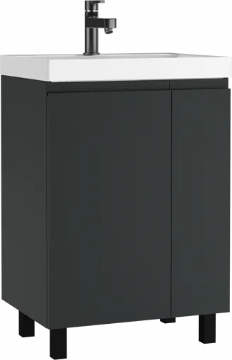 Тумба под умывальник напольная Домино Graffo 60 графит DGr2418T