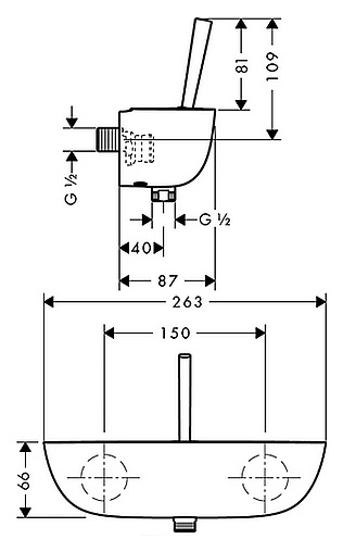 Смеситель для душа Hansgrohe PuraVida хром 15672000