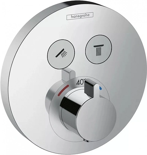 Термостат для 2 потребителей Hansgrohe ShowerSelect S хром 15743000