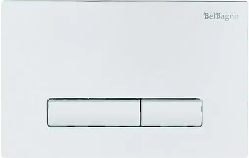 Комплект 5 в 1 BelBagno Due BB3103CHR/SC/BB002-80/BB018-GV-BIANCO с кнопкой белый глянцевый