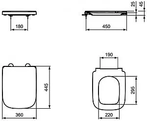 Комплект 3 в 1 Ideal Standard I.Life A RimLS+ I001701 Комплект 3 в 1 Ideal Standard I.Life A RimLS+ I001701, 4