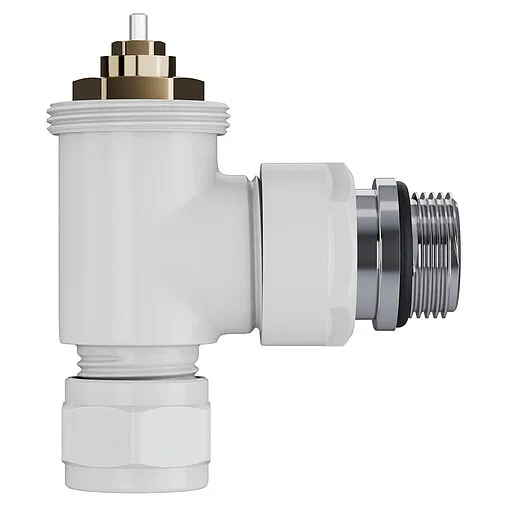 Комплект вентилей терморегулирующих угловых 15x1.0 x ½"н Royal Thermo Design Pro белый RATVXU11215WH