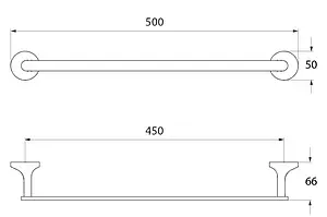 Полотенцедержатель IDDIS Mirro хром MiRSB11i49, 2