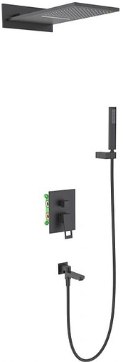 Душевая система со смесителем для ванны Timo Briana чёрный матовый SX-7119/03SM