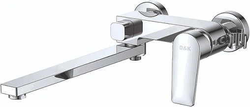 Смеситель для ванны с длинным изливом D&amp;K Rhein Lessing хром DA1323301