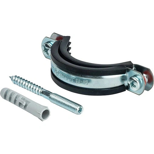 Хомут сантехнический обрезиненный 2&quot; (59-65мм) Stout SAC-0020-100002