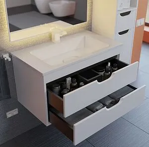 Тумба под умывальник подвесная Uperwood UPD Modul 75 белый с графитовыми вставками 2930205355 Тумба под умывальник подвесная Uperwood UPD Modul 75 белый с графитовыми вставками 2930205355, 3