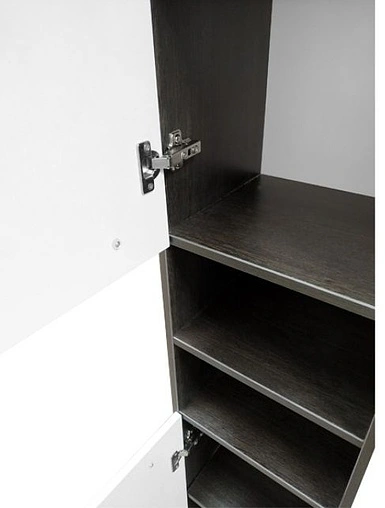 Шкаф-пенал напольный Comforty Манчестер 35 белый/венге 00003125546CF