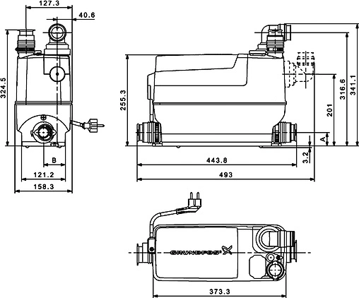 Канализационная насосная установка Grundfos Sololift2 C-3 97775317