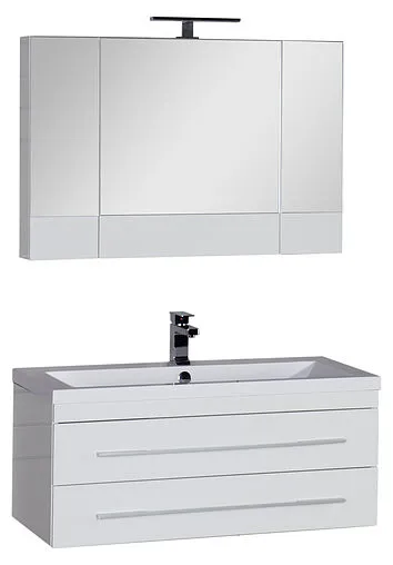 Шкаф-зеркало Aquanet Нота 100 белый 00165372