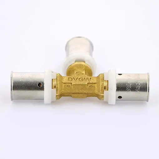 Тройник пресс соединительный 16мм x 16мм x 16мм Uni-fitt 706G6660 Тройник пресс соединительный 16мм x 16мм x 16мм Uni-fitt 706G6660