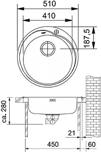 Мойка кухонная Franke Ronda RON 610-41 нержавеющая сталь 101.0000.561 Мойка кухонная Franke Ronda RON 610-41 нержавеющая сталь 101.0000.561, 2