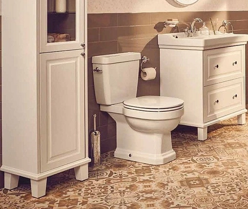 Унитаз-компакт безободковый Roca Carmen Rimless белый 3420A7000+3410A1000