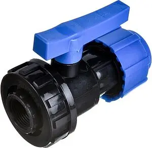 Кран шаровый с переходом на пнд трубу 32мм x 1"в ТПК-Аква 554223201 Кран шаровый с переходом на пнд трубу 32мм x 1"в ТПК-Аква 554223201, 1