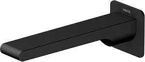 Излив для скрытого монтажа Aquatek Лира чёрный матовый AQ1441MB, 1