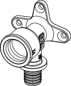 Водорозетка аксиальная 20мм x ½&quot;в TECEflex 768520, 2