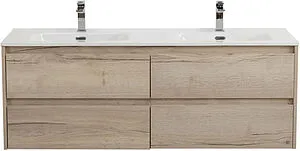 Тумба-умывальник подвесная BelBagno KRAFT 140 Rovere Galifax Bianco KRAFT-1400-4C-SO-2-RGB+BB1400-2-ETL Тумба-умывальник подвесная BelBagno KRAFT 140 Rovere Galifax Bianco KRAFT-1400-4C-SO-2-RGB+BB1400-2-ETL, 1