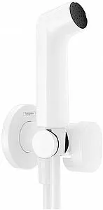 Гигиенический душ со смесителем Hansgrohe Bidette белый матовый 29232700, 1
