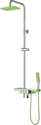 Душевая система со смесителем для ванны D&K Berlin.Humboldt зеленый/хром DA1443712B13